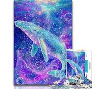 Majestic Spiritual Whale Adult Puzzles 1000 Pieces,Help The Brain Exercise Addictive Toys to Cultivate Patience Parent-child Interaction 75x50cm