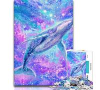 Majestic Spiritual Whale Jigsaws Puzzles 1000 Pieces for Teenagers Gifts,Educational Games Wall Decoration Unique Birthday And Xmas Gifts (75x50cm)