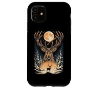 Majestic Stag Winter Forest Moon Case for iPhone 11