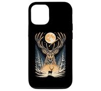 Majestic Stag Winter Forest Moon Case for iPhone 12/12 Pro