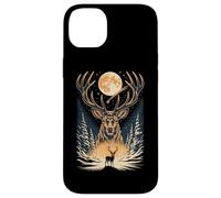 Majestic Stag Winter Forest Moon Case for iPhone 14 Plus