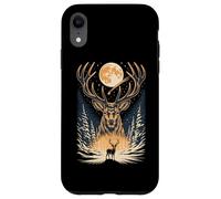 Majestic Stag Winter Forest Moon Case for iPhone XR
