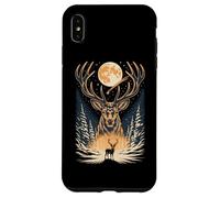 Majestic Stag Winter Forest Moon Case for iPhone XS Max