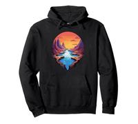 Majestic Sunset Over River Pullover Hoodie