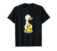 Majestic Swan Embracing Pizza Slice T-Shirt