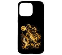 Majestic T-Rex Moon Roar Epic Dinosaur Fantasy Art Lover Case for iPhone 15 Pro Max