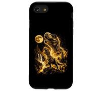 Majestic T-Rex Moon Roar Epic Dinosaur Fantasy Art Lover Case for iPhone SE (2020) / 7/8