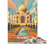 Majestic Taj Mahal Puzzle 1000 Piece Adult Jigsaw Puzzle Puzzle Adult Jigsaw Puzzle Home Educational Games DIY Toys 38x26cm/1000pcs