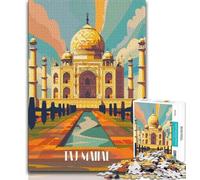 Majestic Taj Mahal Puzzles for Adults Teens 1000 Pieces,Family Game Stress Reliever Difficult Challenge Great Gifts And Toys 38x26cm