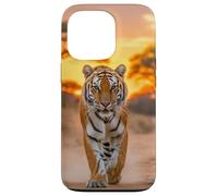 Majestic Tiger in African Sunset - Wildlife Nature Art Case for iPhone 13 Pro