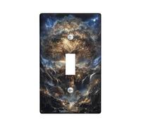 Majestic Tree Light Switch Cover Plates/Outlet Covers, Radiant Golden Nature Art for Home Decor, Thermoplastic Wall Plates, Standard Size Single Toggle