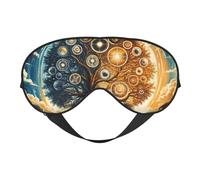Majestic Tree of Life Print Sleep Mask with Adjustable Strap, Comfortable Eye Cover for Travel, Yoga, Napping, Sleeping & Relaxation