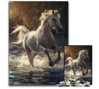 Majestic Unicorn Gallop 1000 Piece Jigsaw Puzzles for Adults Adult Game Gift Family Interactive Game Brain Challenge Gift 1000 PCS(75x50cm)