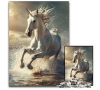 Majestic Unicorn Gallop 1000Piece Jigsaw Puzzle Puzzles for Adults Birthday Gift Idea Challenging Brain Teaser Game 1000 PCS(38x26cm)