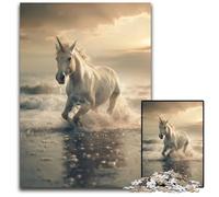 Majestic Unicorn Gallop 1000Piece Jigsaw Puzzle Puzzles for Adults Birthday Gift Idea Challenging Brain Teaser Game 1000 PCS(38x26cm)