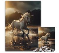 Majestic Unicorn Gallop JigsawPuzzle 1000 Pieces for Adults Impossible Jigsaw Puzzles for Adults for Family And Friends Suitable for Ages 14 1000 PCS(38x26cm)