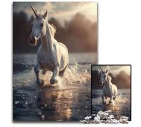 Majestic Unicorn Gallop Jigsaws 1000 Pieces for Adults Puzzles for Adults Perfect for Christmas Halloween Easter New Year 1000 PCS(38x26cm)