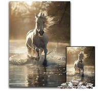 Majestic Unicorn Gallop Puzzles 1000 Pieces for Adults paper Puzzles Brain Teaser Game Interactive Family Game Suitable for Ages 14 1000 PCS(38x26cm)