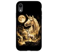 Majestic Unicorn Moonlit Waterfall Fantasy Case for iPhone XR