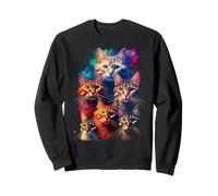 Majestic Various Breed Cats in Space Kids & Adult Kitten Sweatshirt