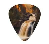 majestic waterfal Printed pick set - 12 pieces, thin, medium and thick guitar picks, suitable for guitar, bass, electric guitar and ukulele