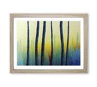 Majestic Weeping Willow Trees H1022 Framed Print for Living Room Bedroom Home Office Décor, Wall Art Picture Ready to Hang, Oak A2 Frame (64 x 46 cm)