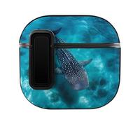 Majestic Whale Shark Personalized Wireless Bluetooth Earphone Protective Earbud Case Compatible with Airpods 4