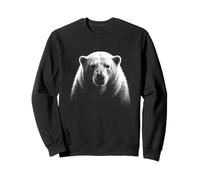 Majestic white bear polar and ice wildlife nature design Sweatshirt