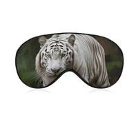 Majestic White Bengal Tiger Sleep Mask for Women Men, Soft Eye Mask with Adjustable Strap for Sleeping, Light Blocking Travel Blindfold for Nap Comfortable Eye Cover for Home Office