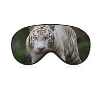 Majestic White Bengal Tiger Sleep Mask Soft Comfortable Eye Mask with Adjustable Strap Eye Cover Eye Shade for Men Women Work Travel