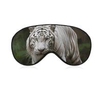 Majestic White Bengal Tiger Sleep Mask with Adjustable Strap, Comfortable & Soft Eye Mask for Sleeping Light Blocking, Lightweight & Breathable Eye Cover for Men Women
