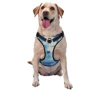 Majestic White Wolf Mystical Fantasy No Pull Dog Harness Adjustable Reflective Oxford Easy Control Medium Large Dog Harness