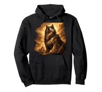 Majestic Wolf Guardian Spirit Art Pullover Hoodie