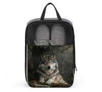 Majestic Wolf in The Forest Shoe Bag for Travel Daily Use Anti-dust Storage Carrier Golf Shoe Pouch