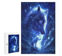 Majestic Wolf Stunning 1000 Piece Jigsaw Puzzles Adults ChildrenJigsaws After-Work Leisure Brainteasing Puzzle Colleagues Stress Buster 1000 PCS