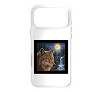 Majestic Wolf Under the Moonlight Sky Nature Scene Case for iPhone 17 Pro Max