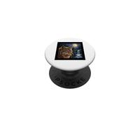 Majestic Wolf Under the Moonlight Sky Nature Scene PopSockets Adhesive PopGrip