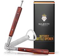 Majesty Forest® Butterfly Bottle Opener - Butterfly Trainer as Beer Opener in Wood Look