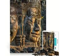 Majesty in Stone Ancient Adult Jigsaw Puzzles1000 Pieces DIY Play Perfect Connection Pattern Assemble Art Display (50x75cm)