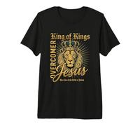 Majesty King Feline Overcomer Quote Design Premium T-Shirt