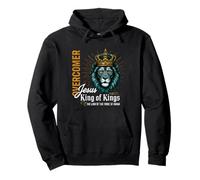 Majesty King Feline Overcomer Quote Design Pullover Hoodie