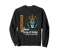 Majesty King Feline Overcomer Quote Design Sweatshirt