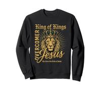 Majesty King Feline Overcomer Quote Design Sweatshirt