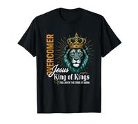 Majesty King Feline Overcomer Quote Design T-Shirt