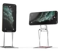 MAJEXTAND Cell Phone and Tablet Stand with 30 Heights and Angles, Landscape & Portrait modes, Portable Adjustable Ergonomic Stand, Switch Phone and Tablet in 1 Second, US Patented (Black)