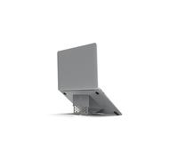 MAJEXTAND Paper-Thin MacBook Stand, Laptop Riser, Slim Portable Ergonomic Ventilated Stand, 6 Adjustable Heights from 2.1" to 3.6", Compatible with Laptops Up to 18", US Patented (Space Grey)