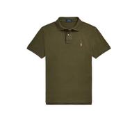 Polo Ralph Lauren Mens Defender Green Short-sleeved Logo-embroidered Custom-fit Cotton-piqué Polo Shirt XL