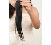 Majik Human Hair Side Cover Up Patches Seamless Hair Extension For Women, Set Of 2 Pcs, 14 Inch, Brown, Free 2 Hair Clips