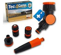 MaJoCompTec® CONNECT-2194 Connection Set, Angle Tap Piece for Irrigation Computer, Water Connection Set with Hose Coupling Tap Connection Water Sprayer (Joint Connection + Starter Set)