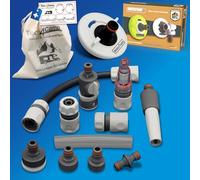 MaJoCompTec® Connect Motorhome Accessories | Filling Neck Fuel Cap Set | Compatible with Gardena (Connection Set with Filter, Bundle with Water Tank Adapter 3 Pin D: 78)